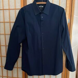 Express Men's Navy Dress Shirt